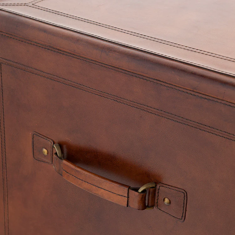 Leather Bar Cabinet - Image 6