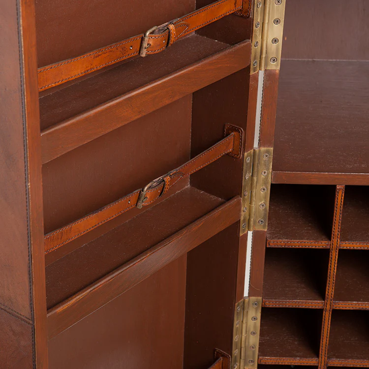 Leather Bar Cabinet - Image 7