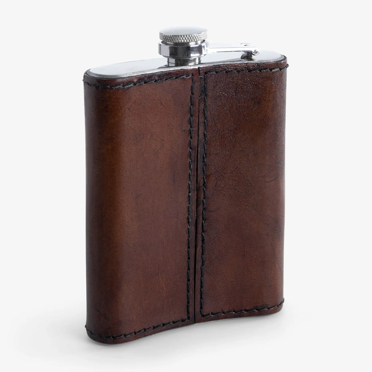 Leather Hip Flask - Image 3