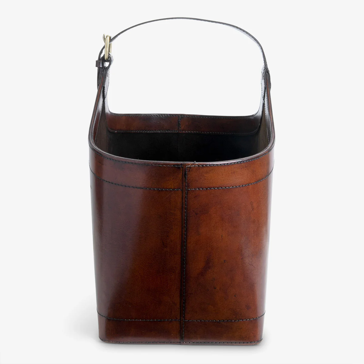 Leather Magazine Basket - Image 4