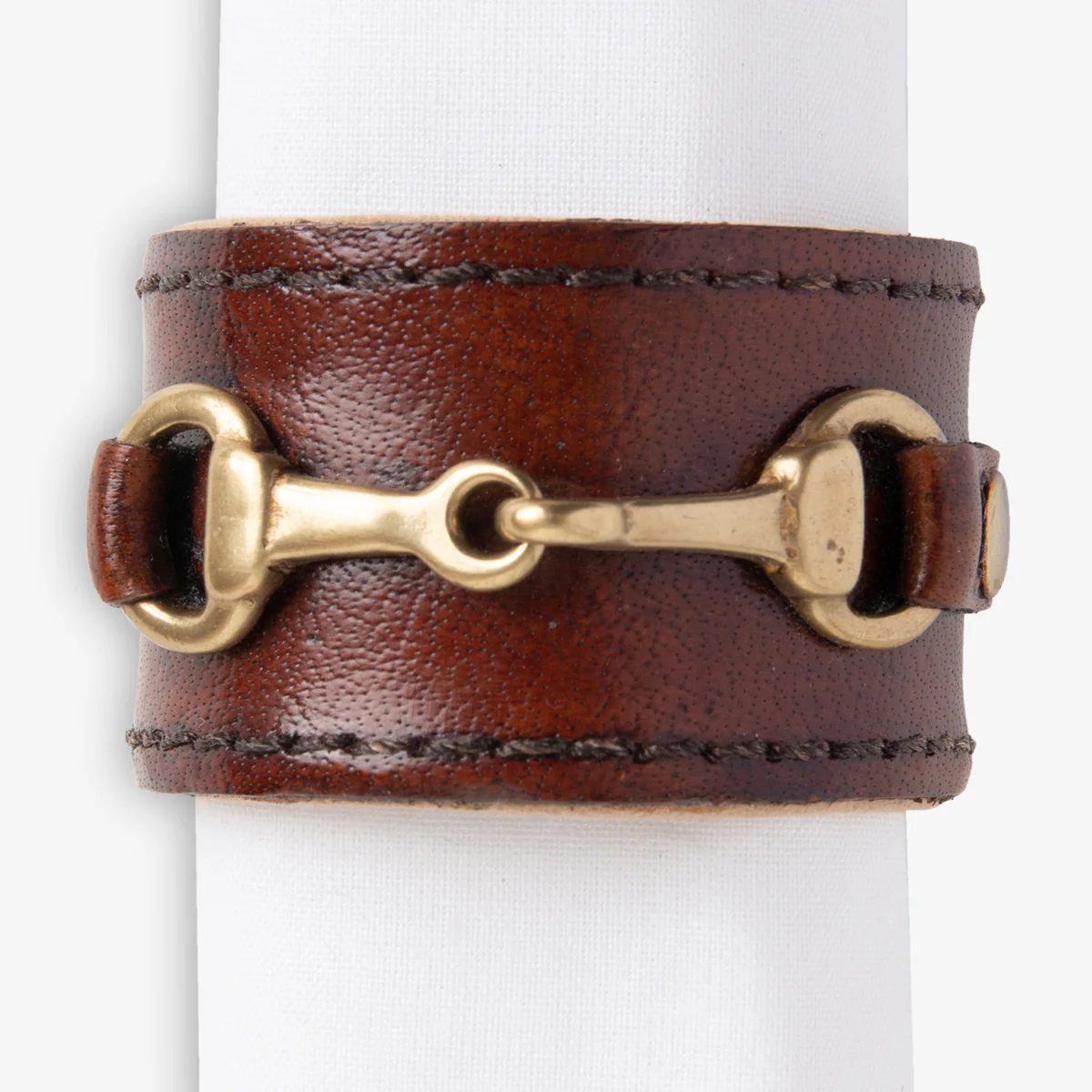 Leather Napkin Ring Cognac