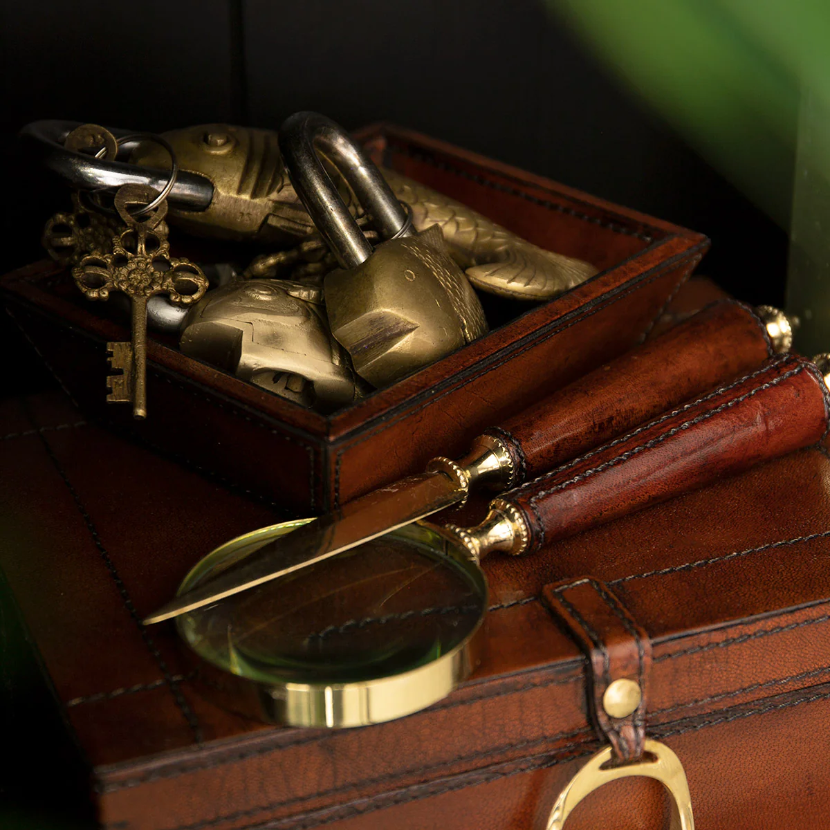 Leather Tray (17cm) - Image 3