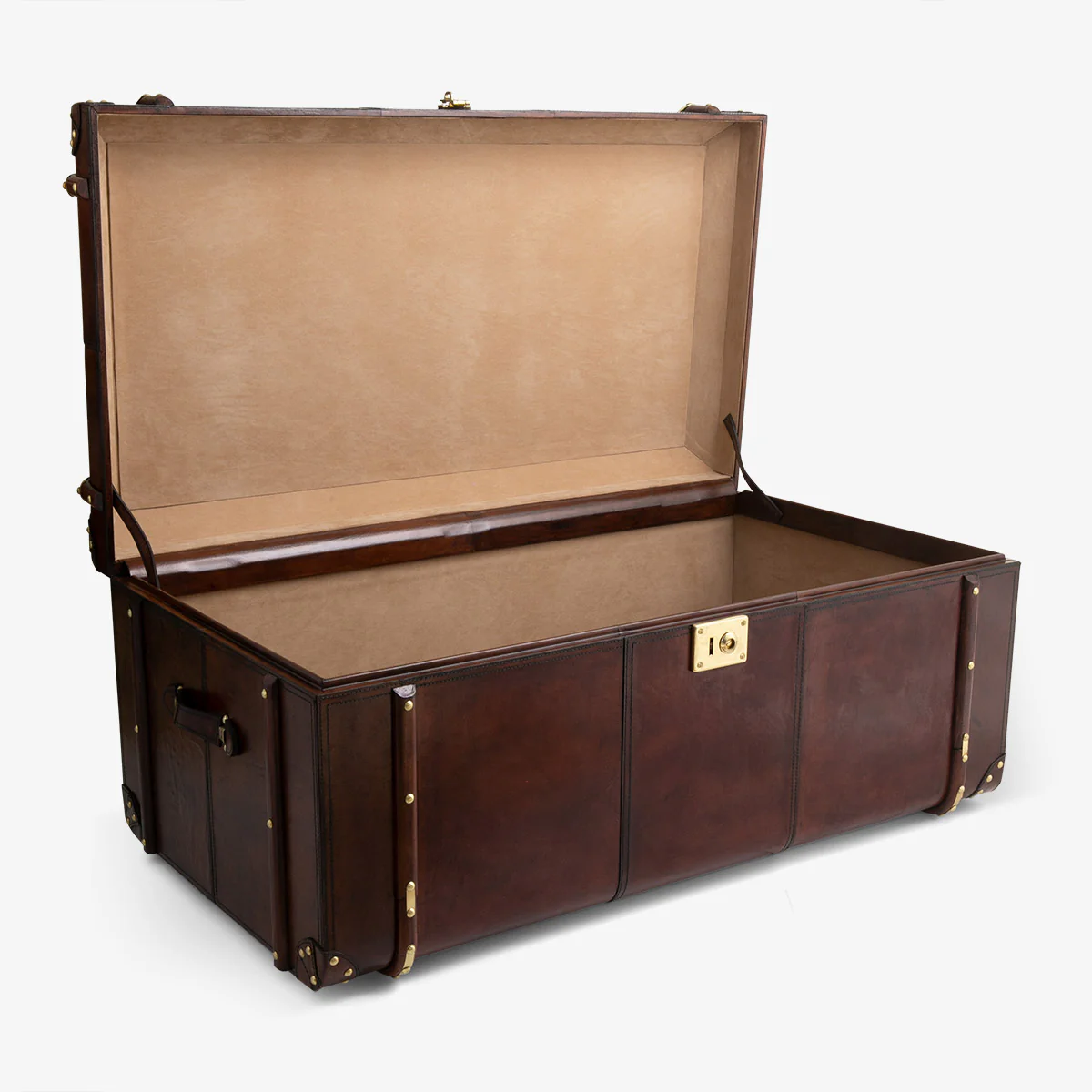 Leather Trunk Coffee Table - Image 3