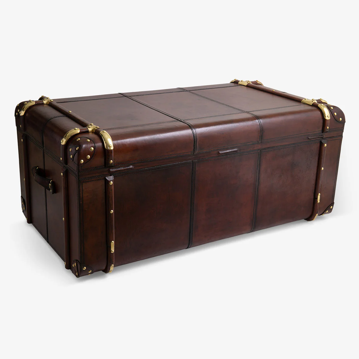 Leather Trunk Coffee Table - Image 4