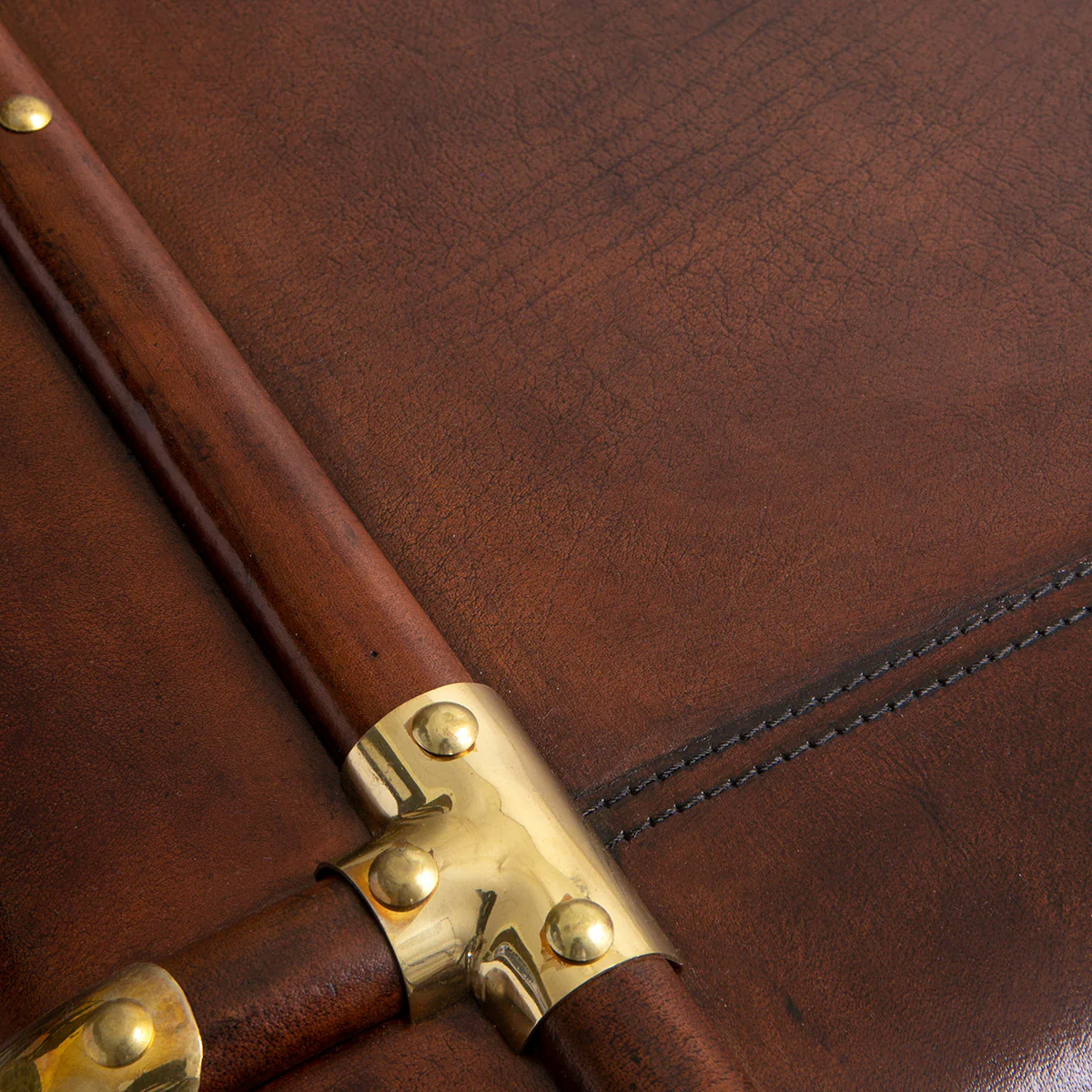 Leather Trunk Coffee Table - Image 5