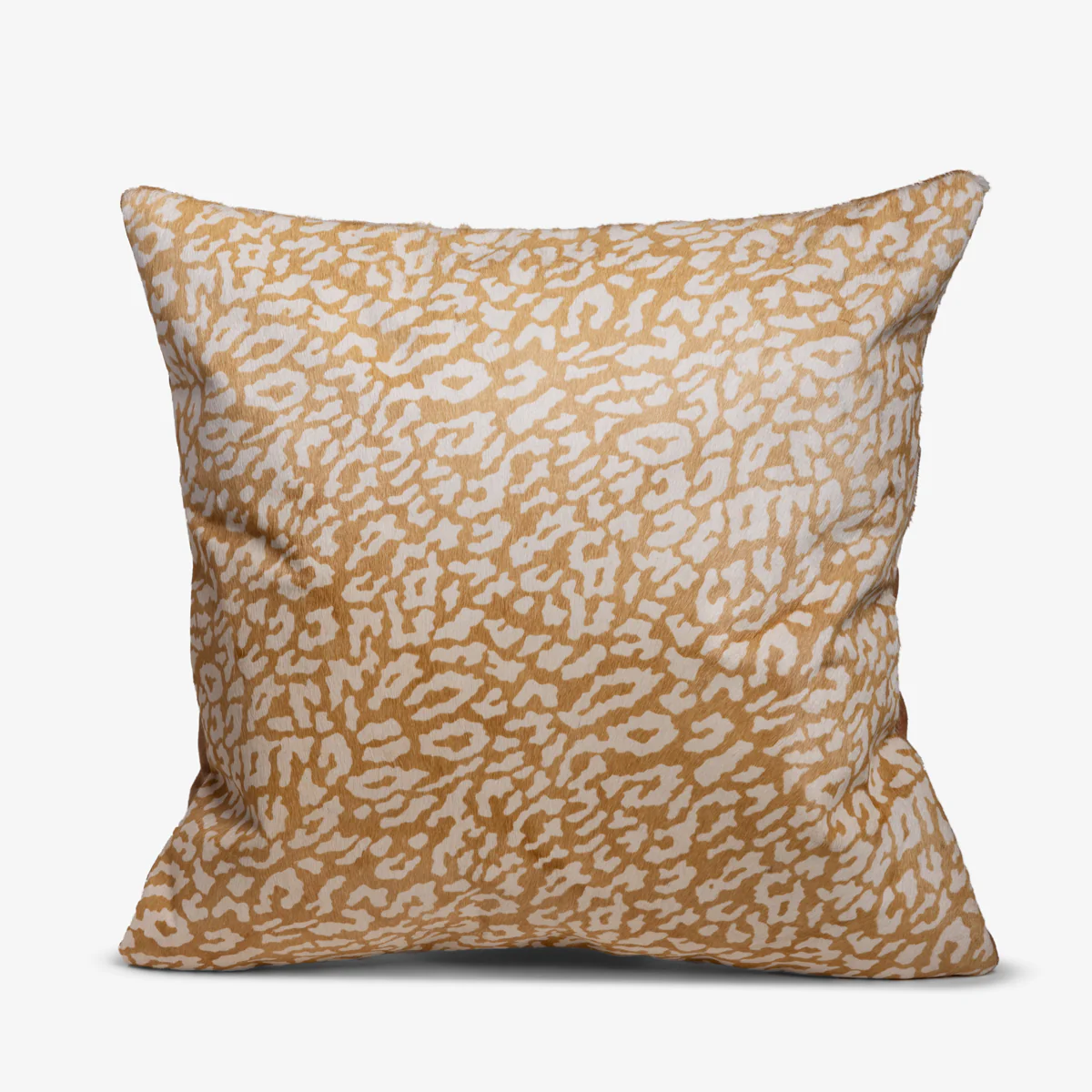 Leopard Print Suede Cushion Cover (White)