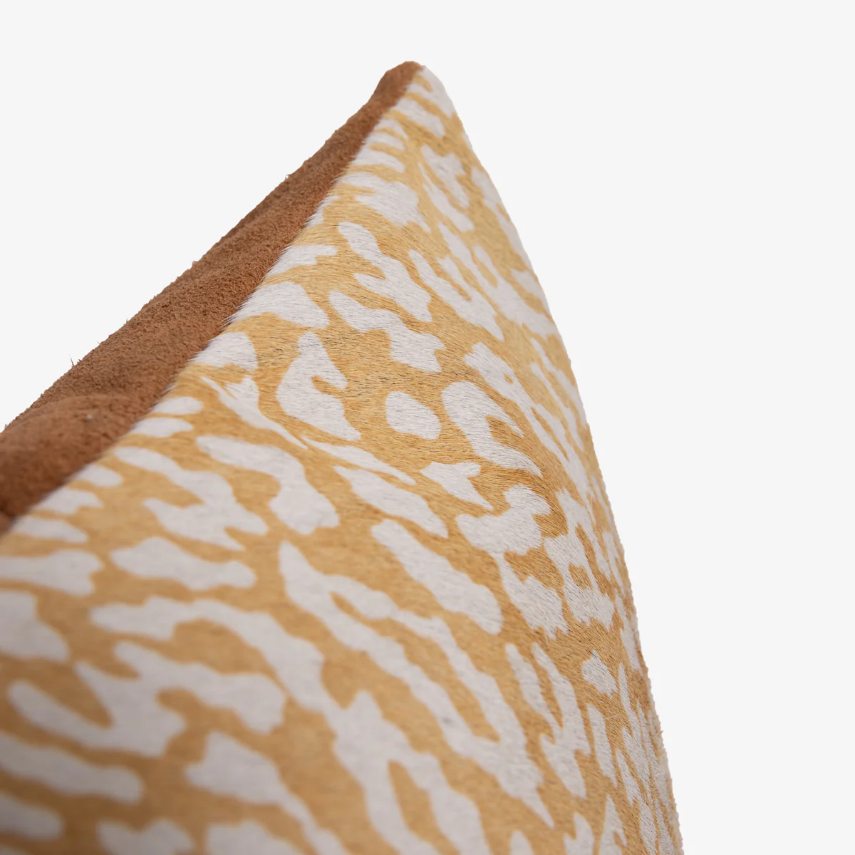 Leopard Print Suede Cushion Cover (White) - Image 5