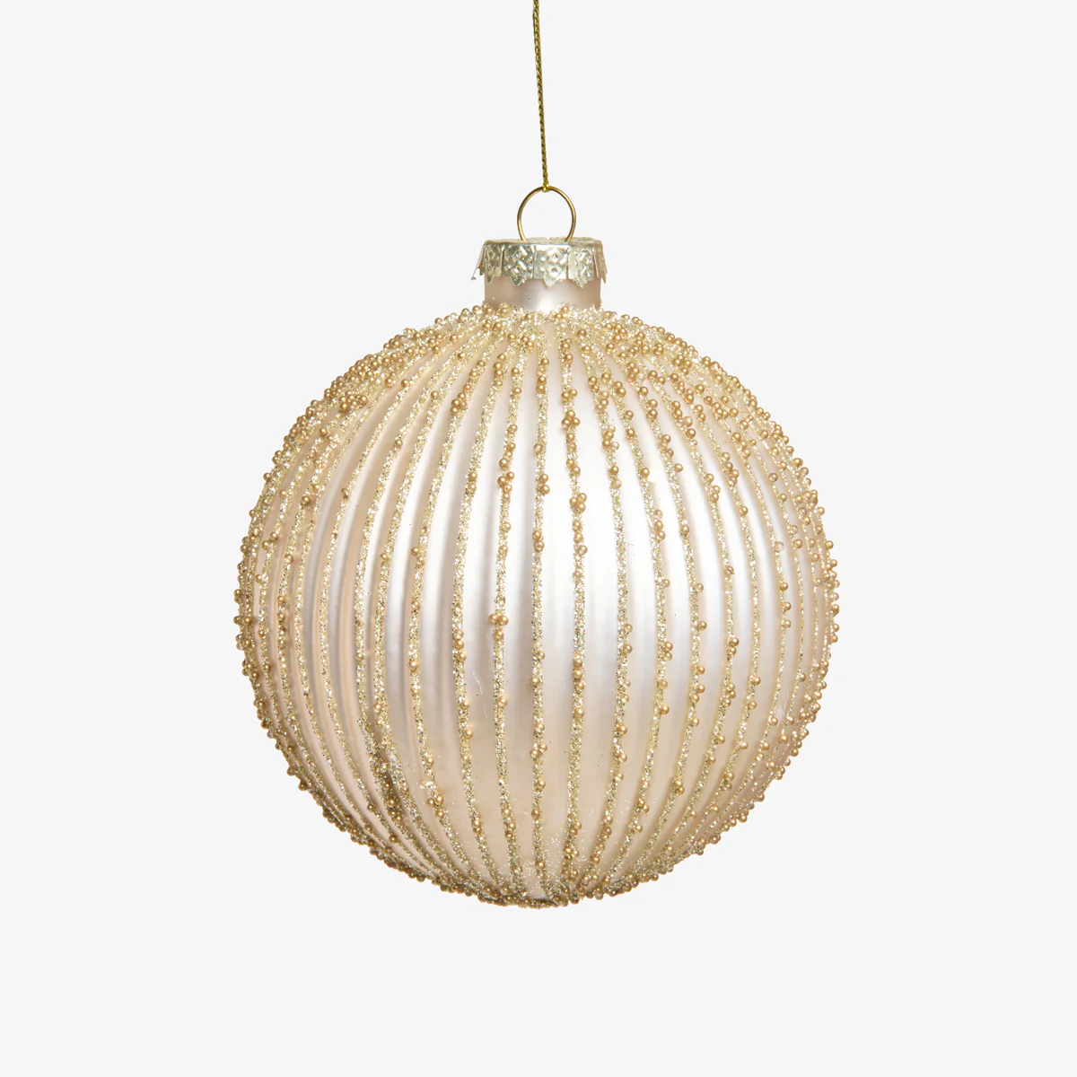 Linear Baubles Set Of 4 (Champagne Gold) - Image 3