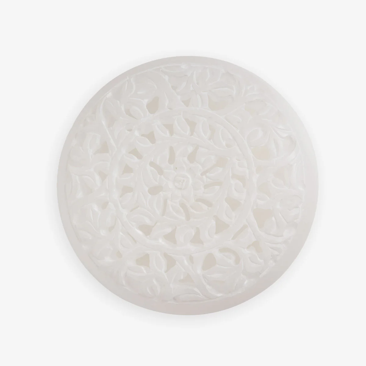 Marble Alabaster Round Box With Lid - Image 4
