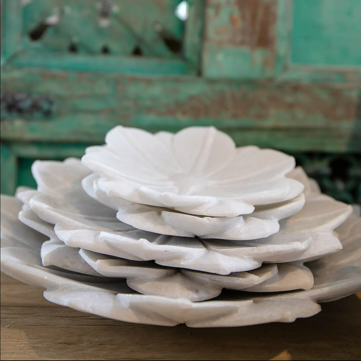 Marble Lotus Plates - Image 2