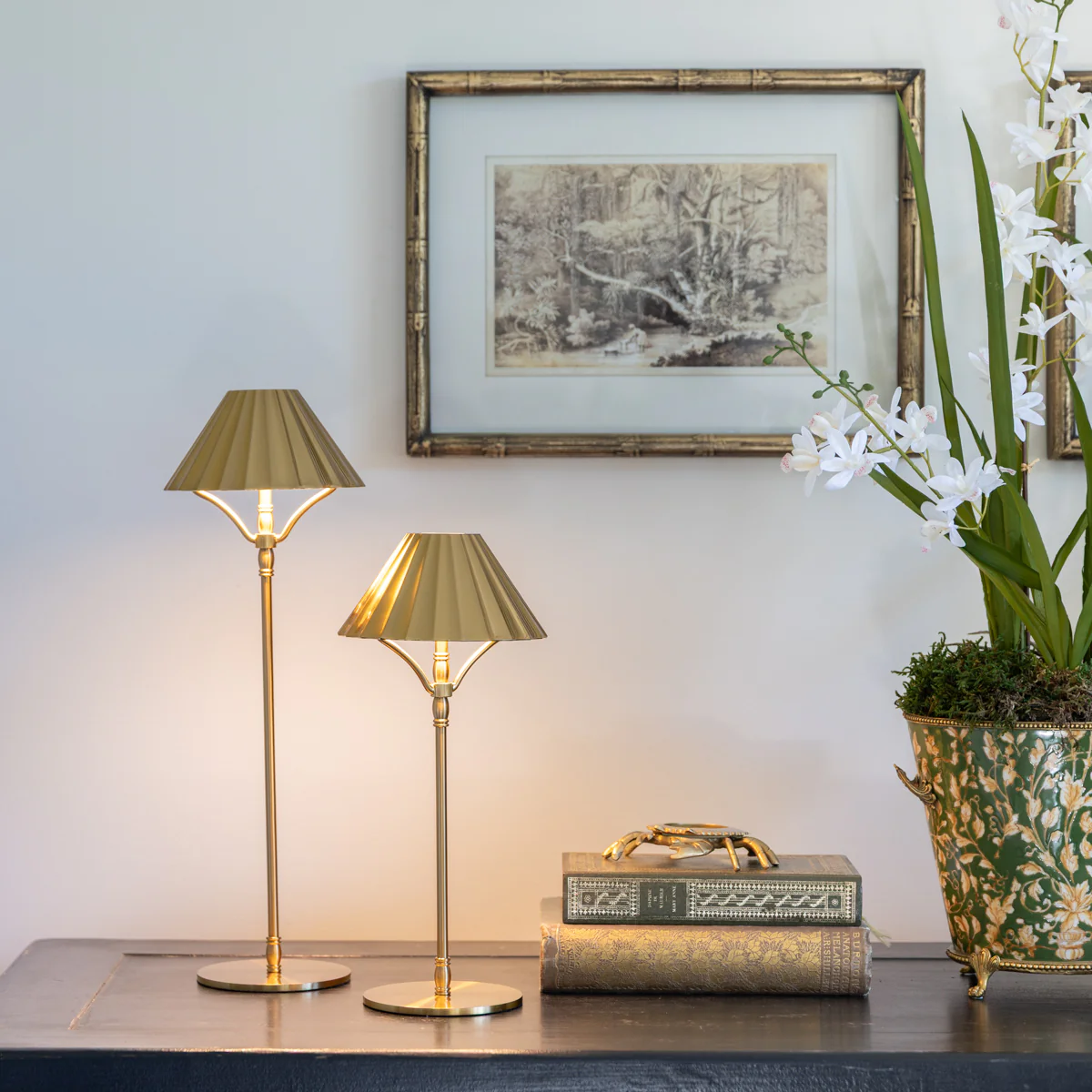Metal Cordless Touch Lamps (Gold) - Image 3