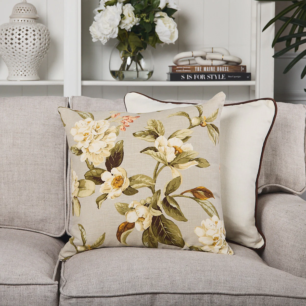 Moloka Tropical Floral Cushion Cover - Image 2