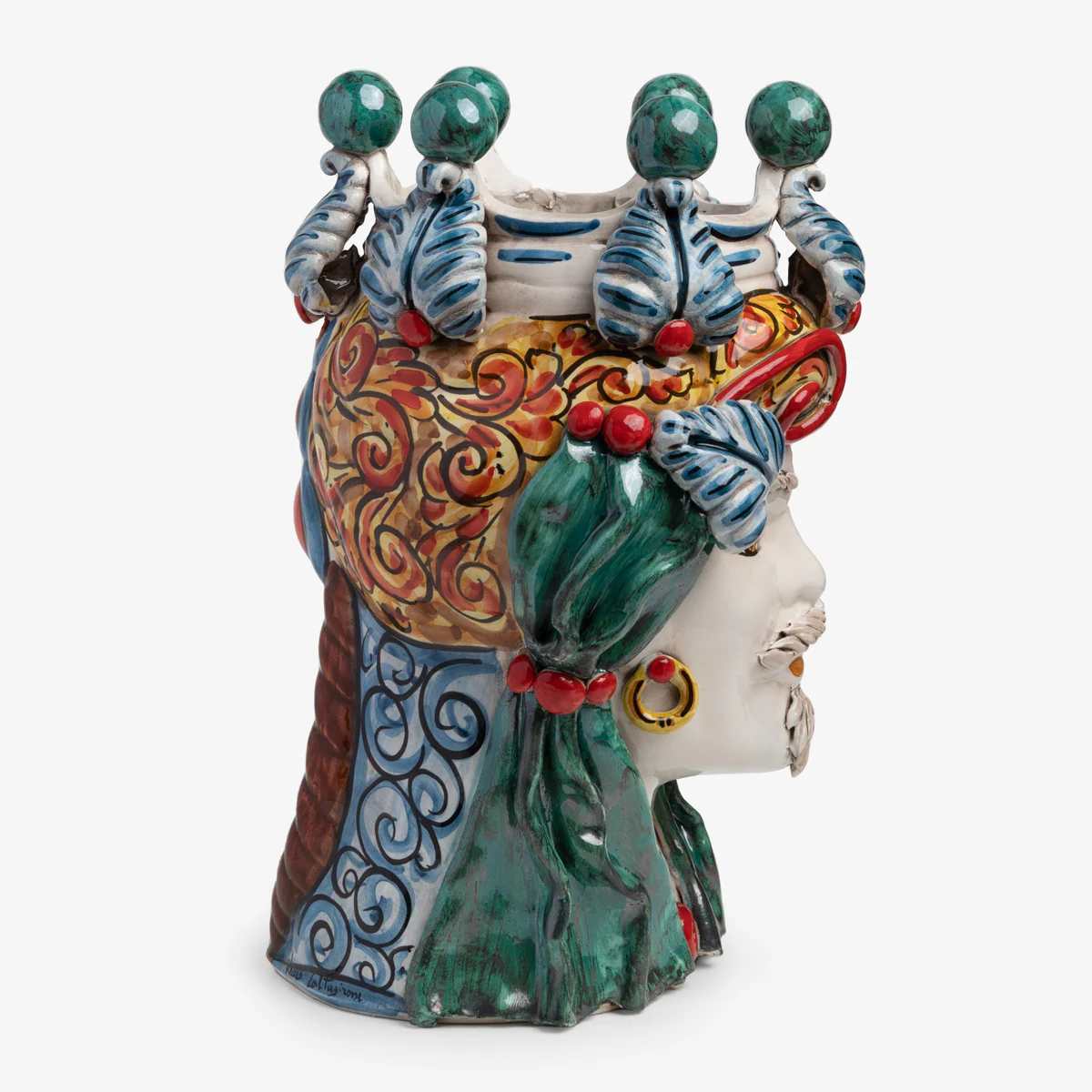 Moro Head Sicilian Man (34cm) - Image 3