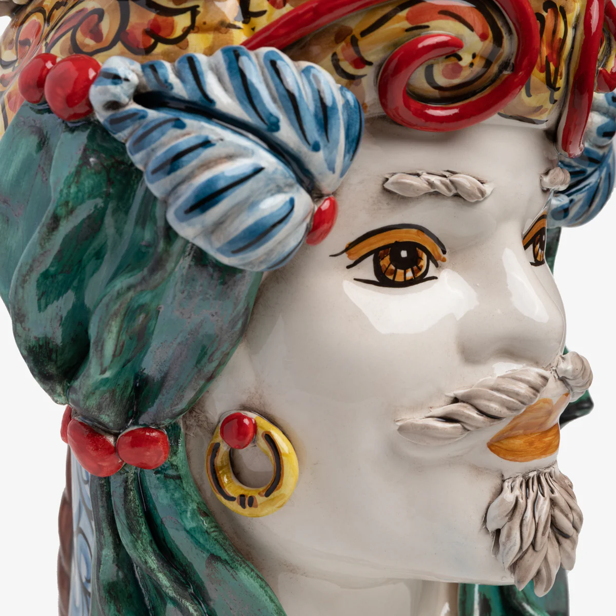 Moro Head Sicilian Man (34cm) - Image 6