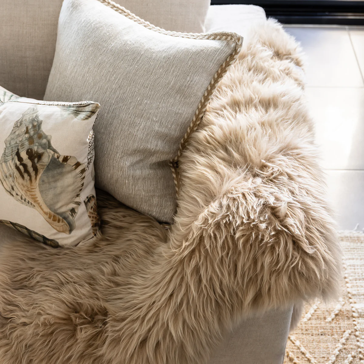 Nappa Sheepskin Rug 105cm - Image 2