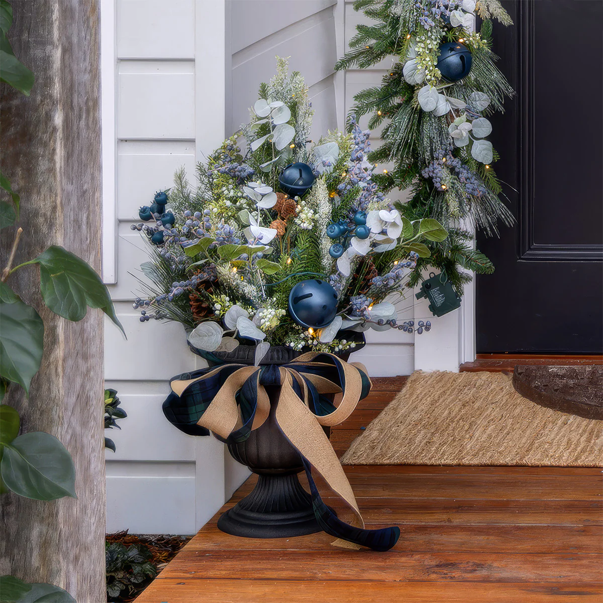 Newport Blueberry Potted Arrangement with Lights 80cm PRE-ORDER - Image 3