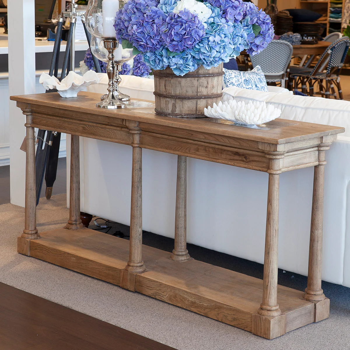 Oak Console Table 180cm - Image 3