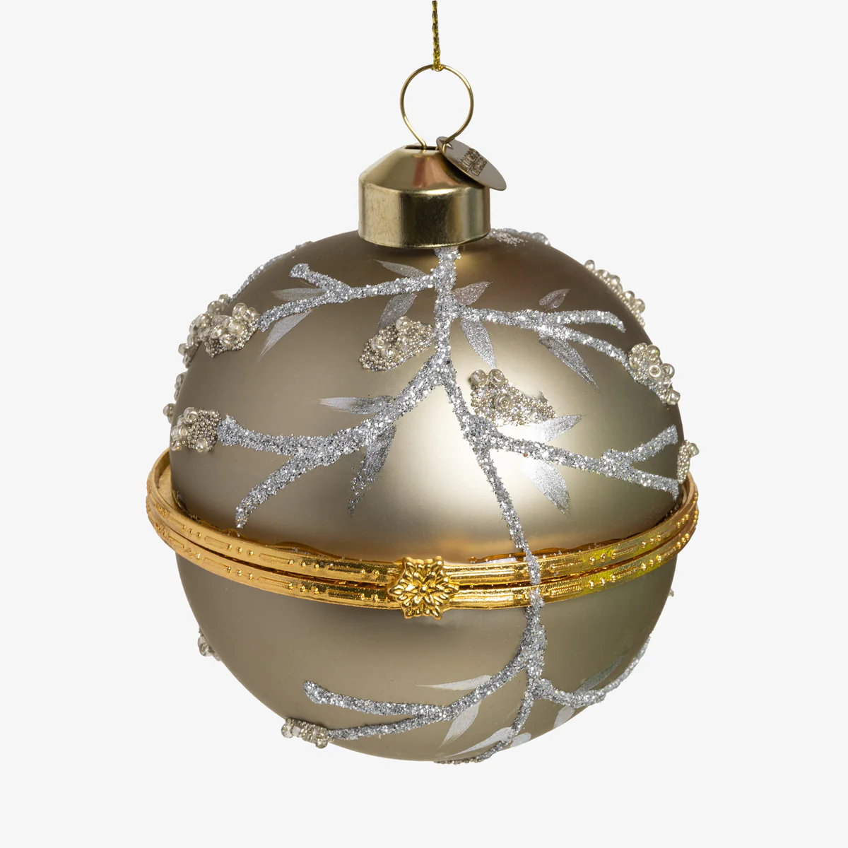 Opening Glass Bauble Set of 4 (Champagne) - Image 5