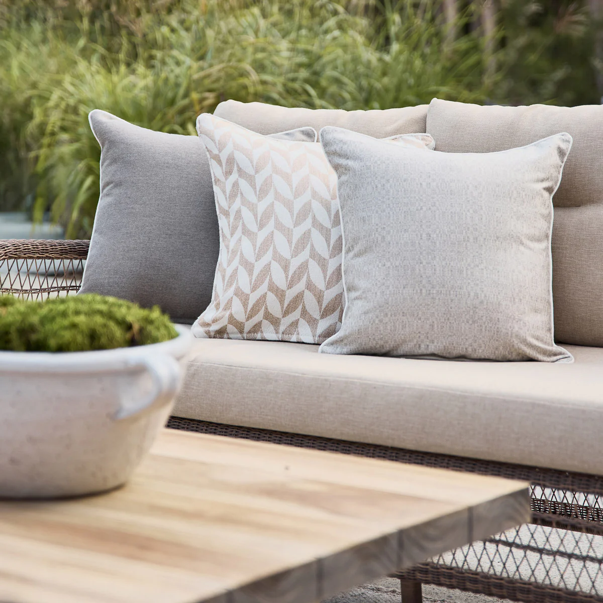 Outdoor Sunbrella Cushion (Silver) - Image 2