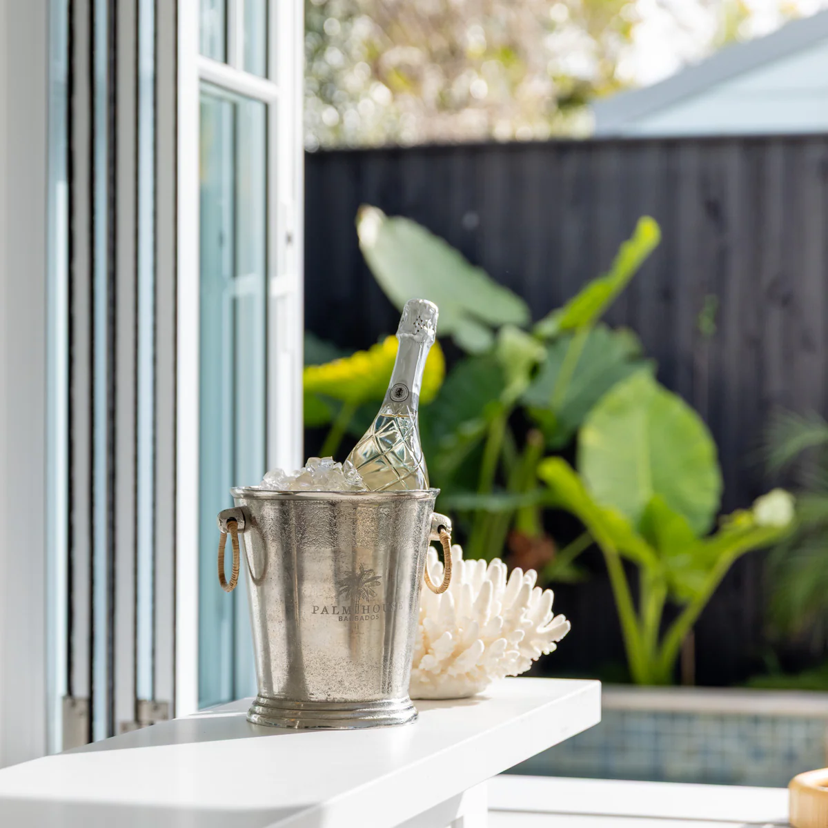 Palm House Metal Ice Bucket - Image 2