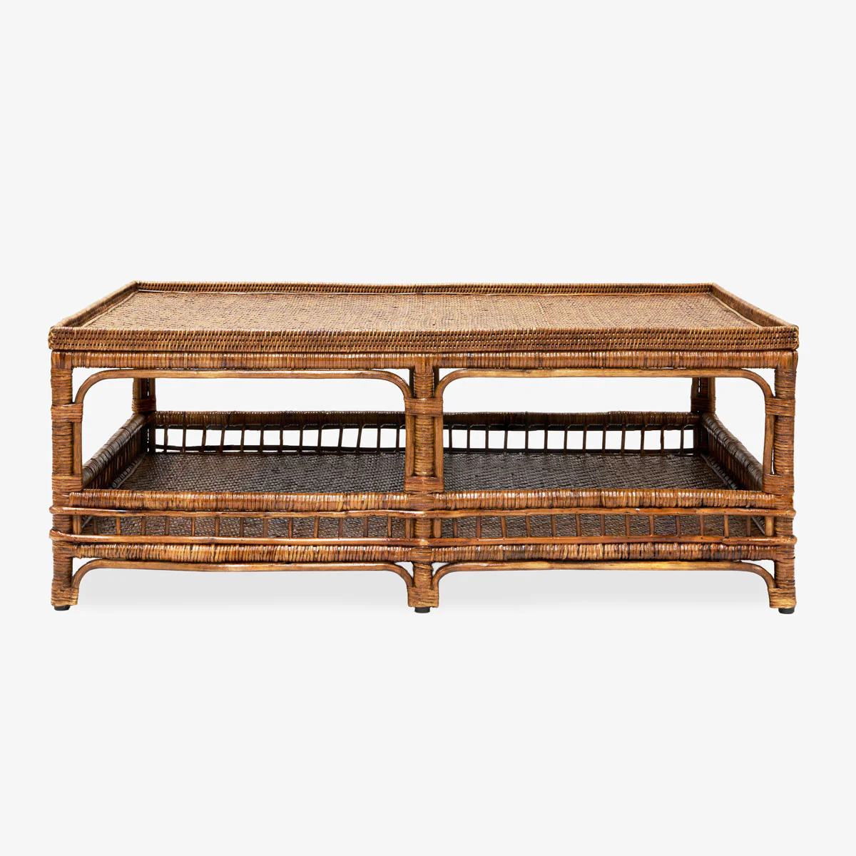 Panama Rattan Coffee Table (Brown) - Image 3