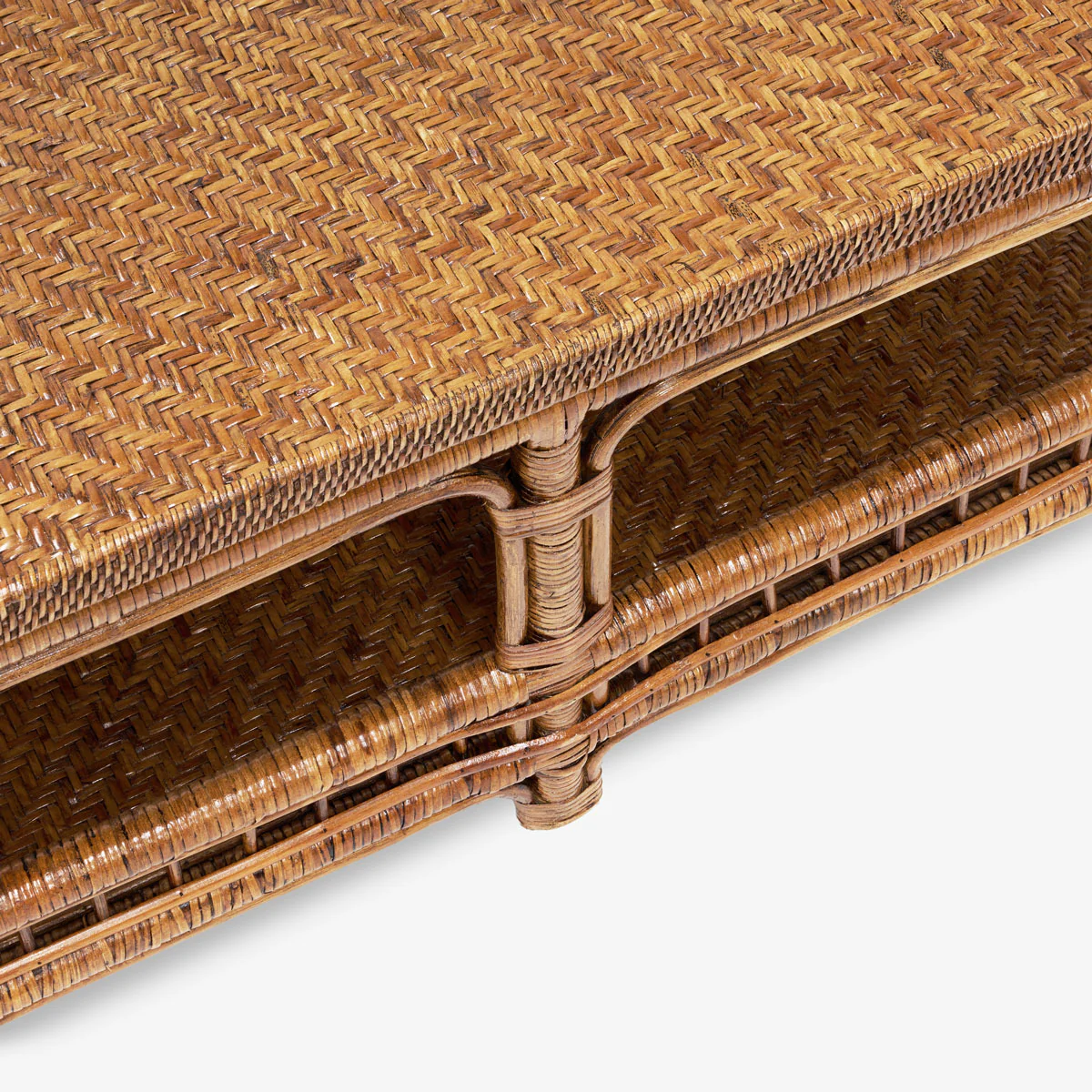Panama Rattan Coffee Table (Brown) - Image 5