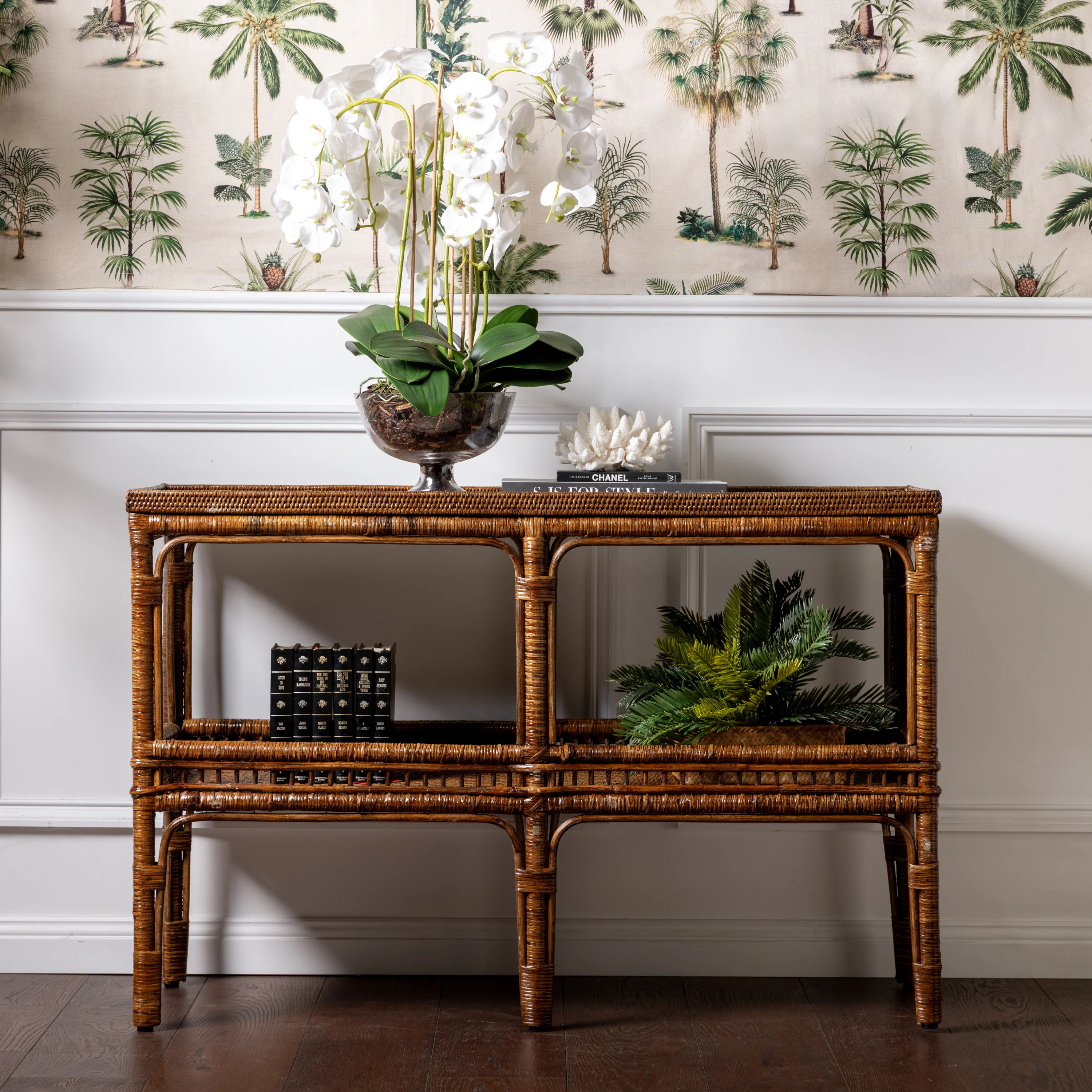Panama Rattan Console (Brown) - Image 2