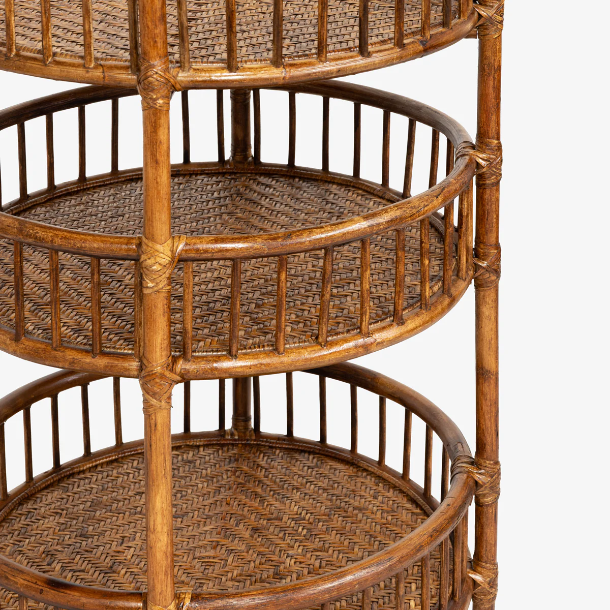 Panama Rattan Entrance Table Shelves - Image 3