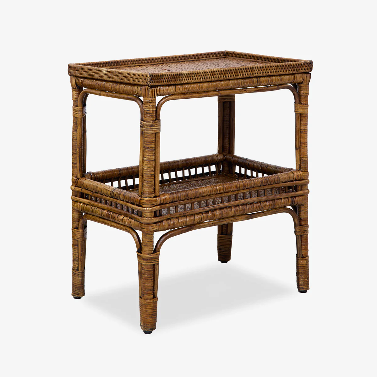 Panama Rattan Side Table (Brown)