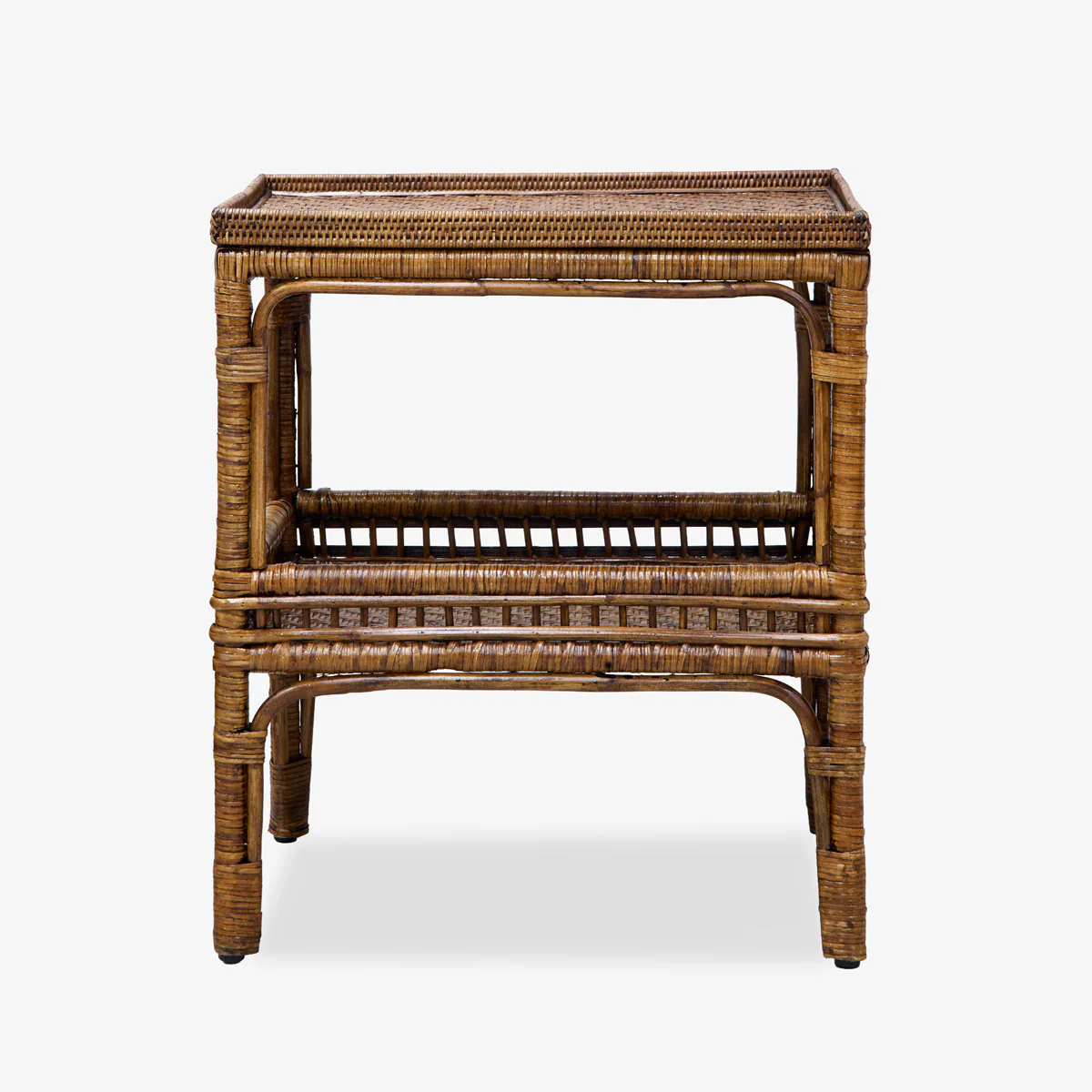 Panama Rattan Side Table (Brown) - Image 3