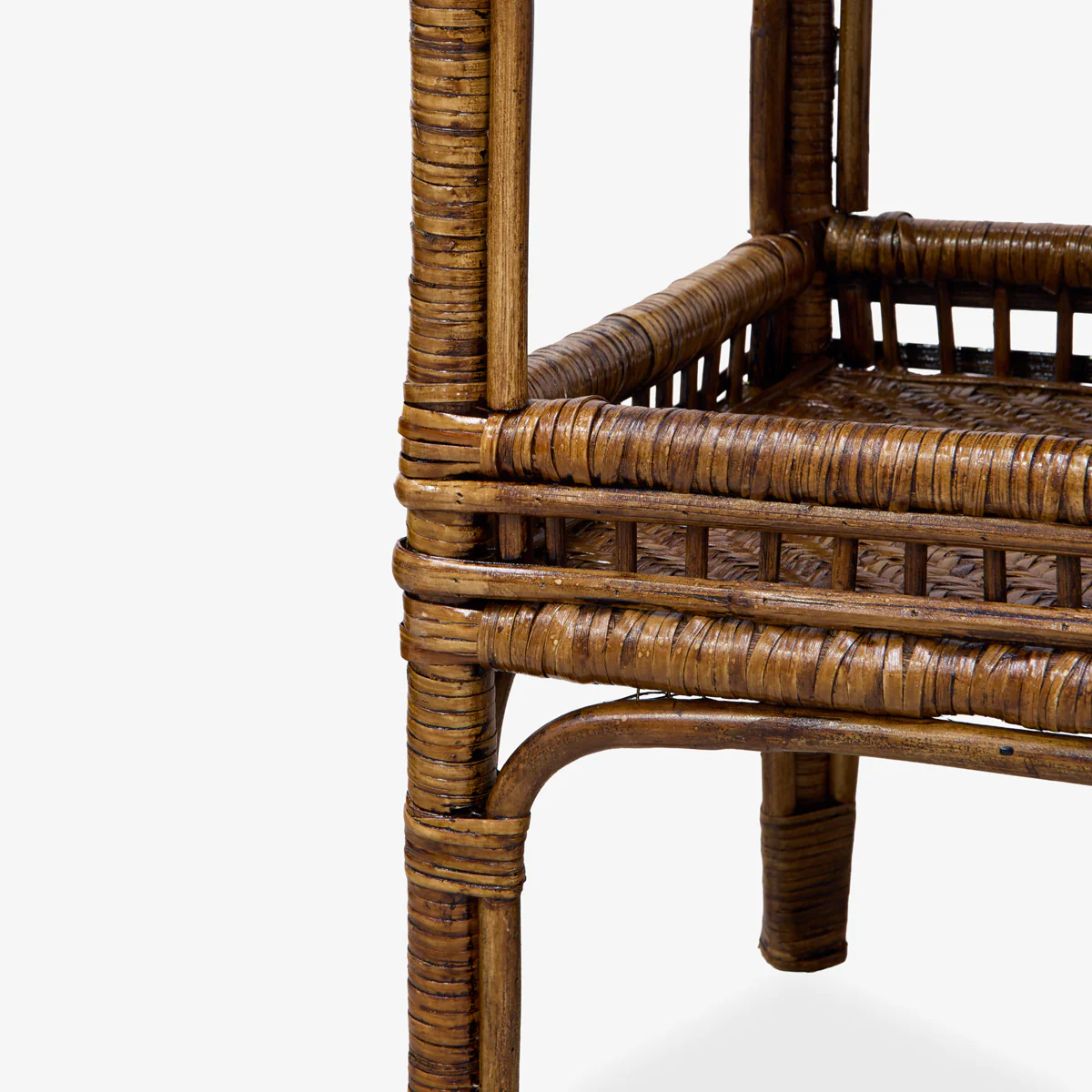 Panama Rattan Side Table (Brown) - Image 5
