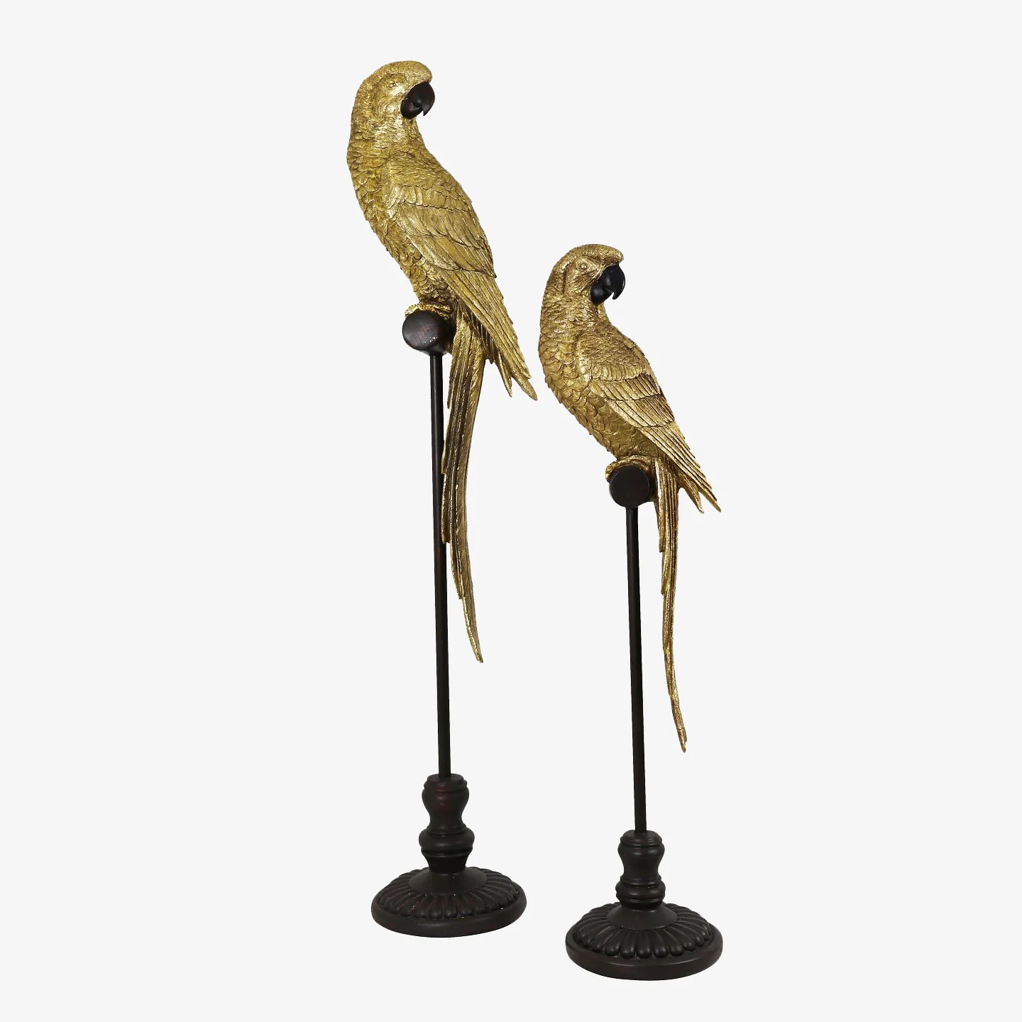 Parrots on Stand (Gold)