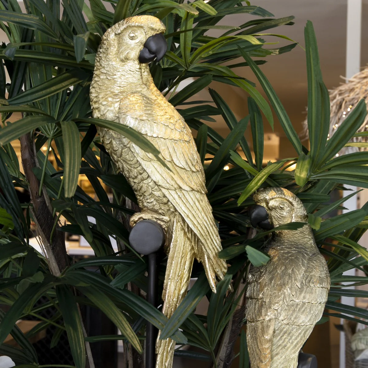 Parrots on Stand (Gold) - Image 5