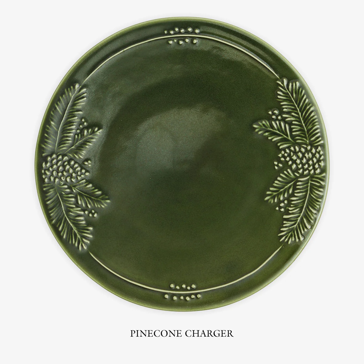 Pinecone & Christmas Tree Green Dinnerware - Image 2