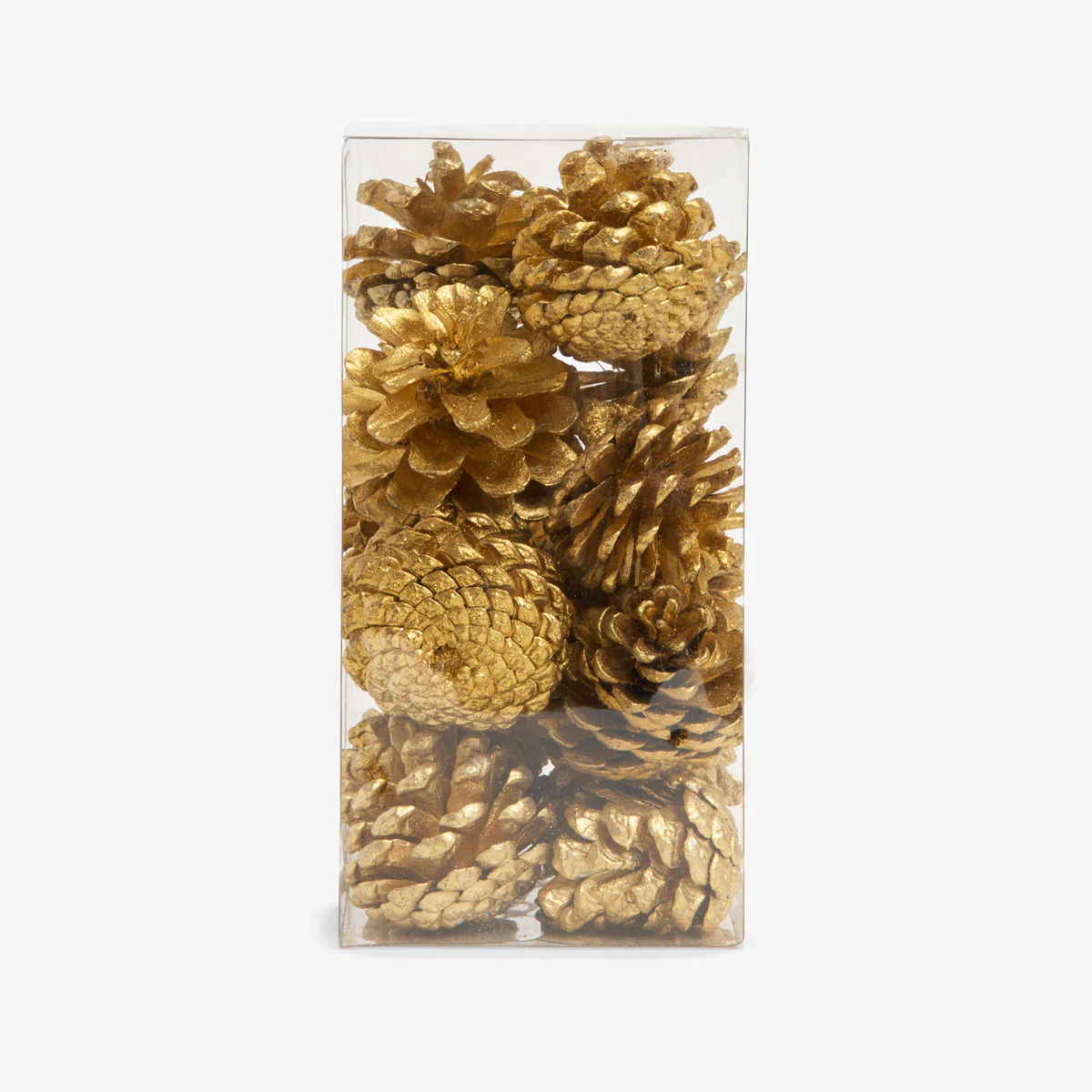 Pine Cones In Box Small (Gold) - Image 3