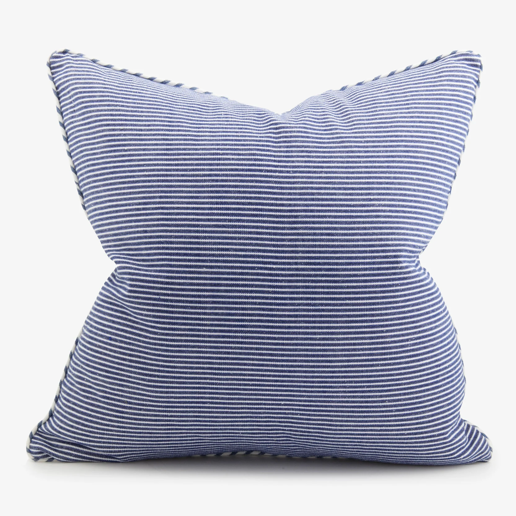 Pinstripe Cushion Cover (Navy & White)