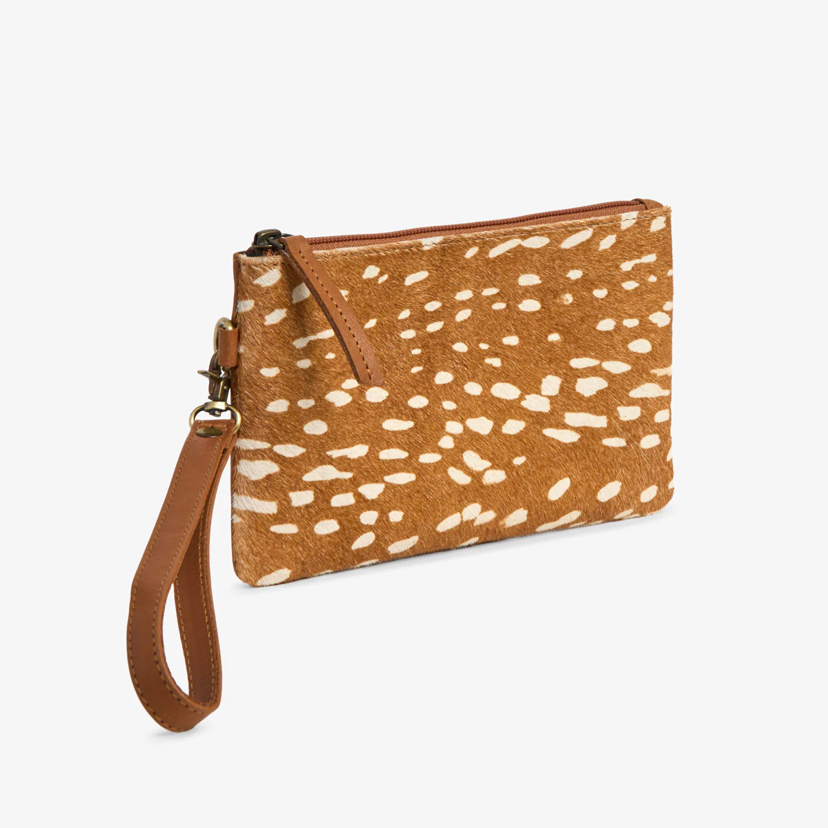 Printed Cowhide Clutch Bag (Deer)