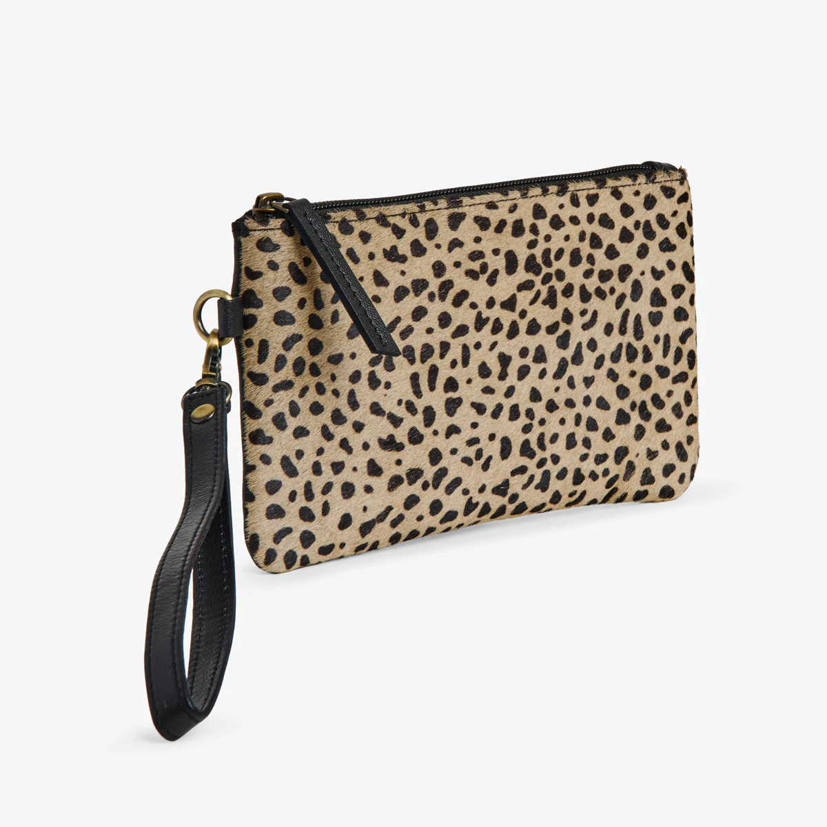 Printed Cowhide Clutch Bag (Pebble)
