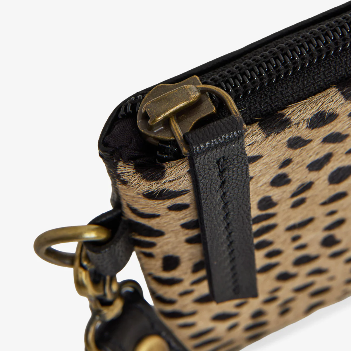 Printed Cowhide Clutch Bag (Pebble) - Image 4