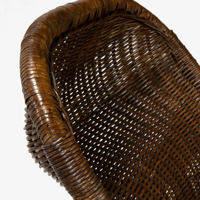 Rattan Armchair Brown - Image 4