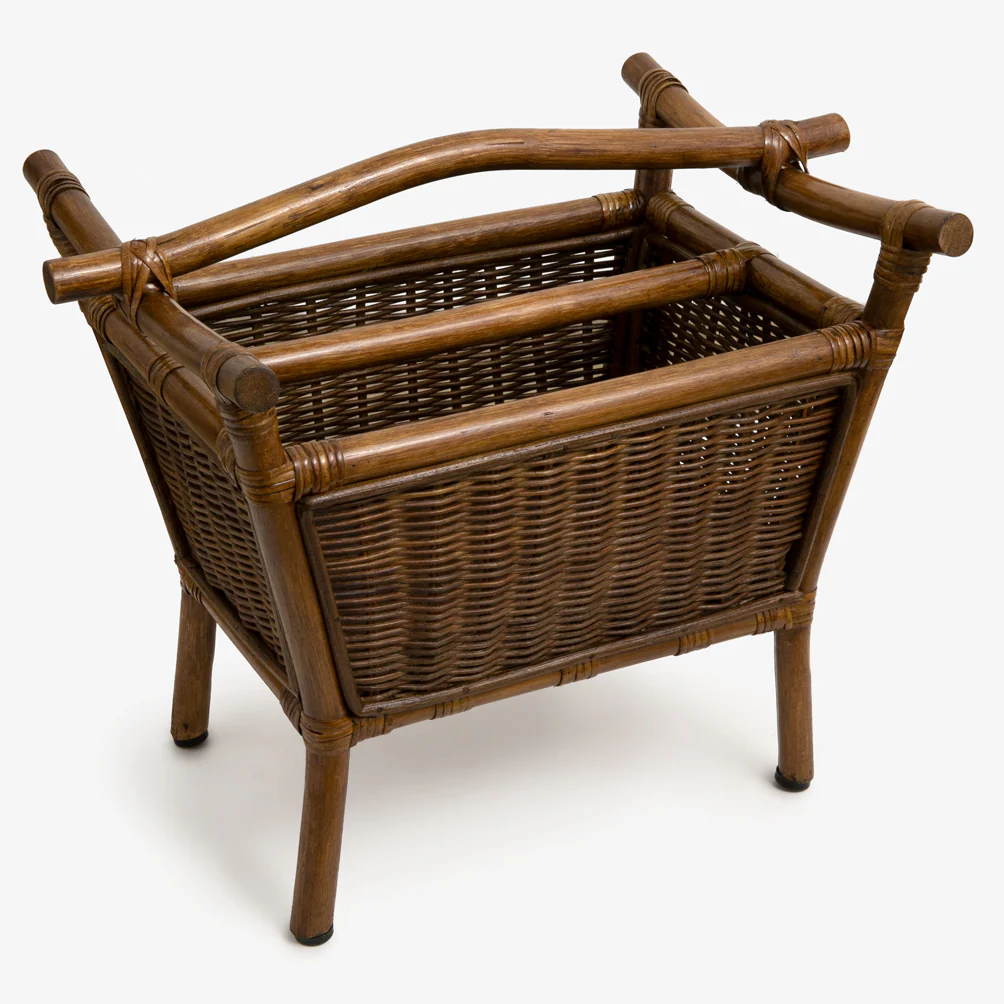 Rattan & Bamboo Magazine Holder (Brown)