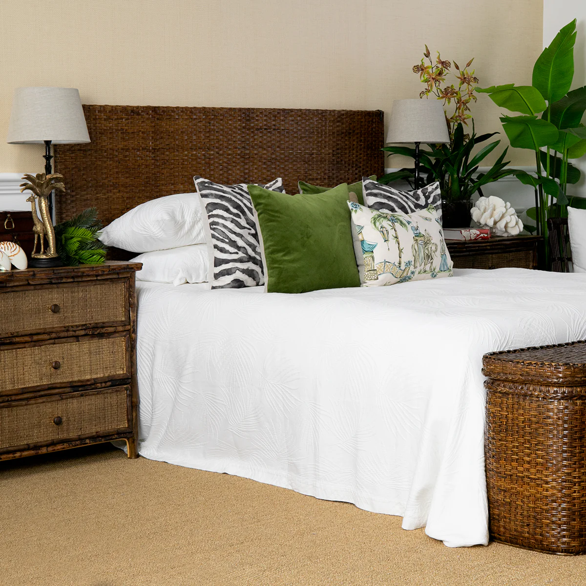 Rattan Bedheads Brown - Image 3
