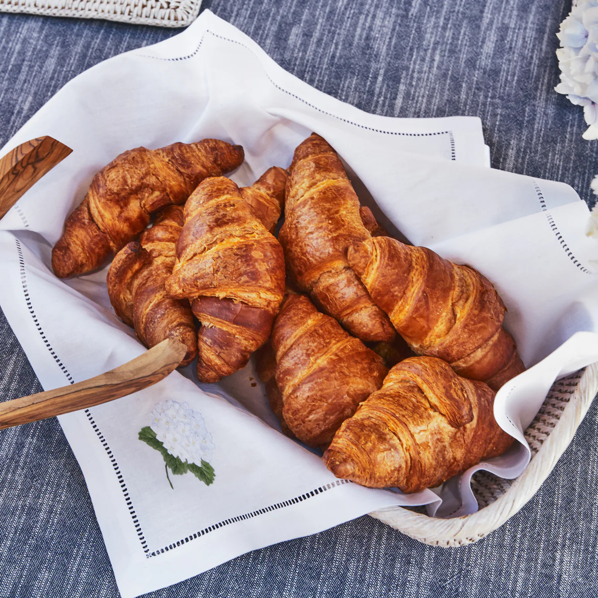 Rattan Bread Baskets (White Washed) - Image 3