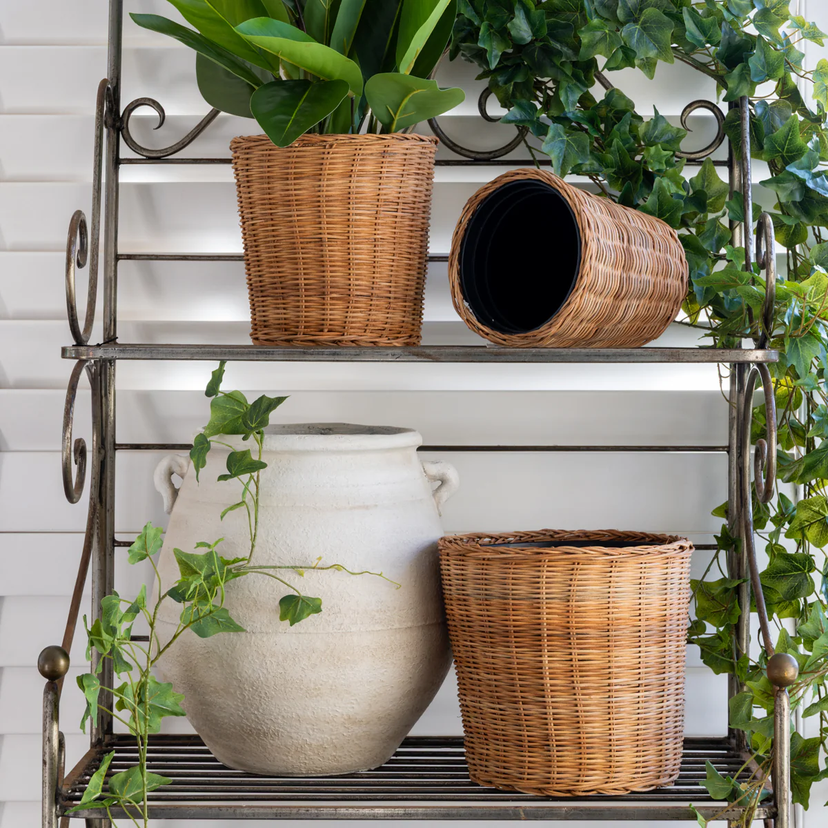 Rattan Dalat Waste Bin Baskets - Image 2