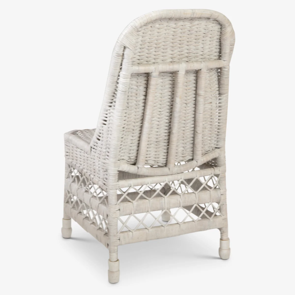 Rattan Dining Chair (White Washed) - Image 7