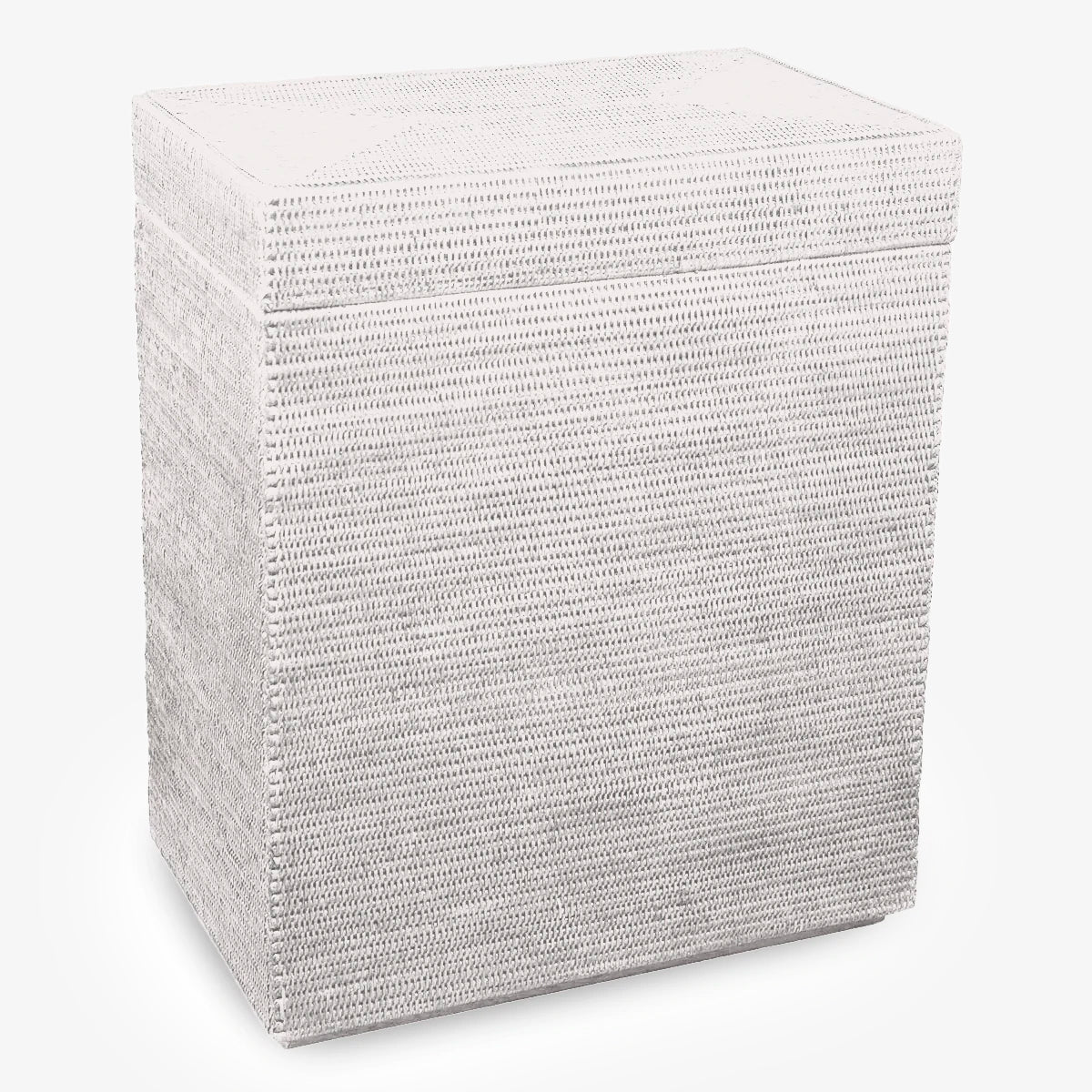 Rattan EMB Laundry Chest (White Washed)