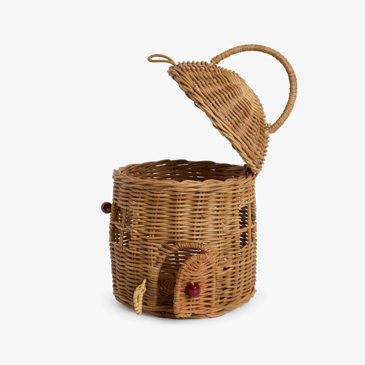 Rattan House Basket With Lid - Image 5