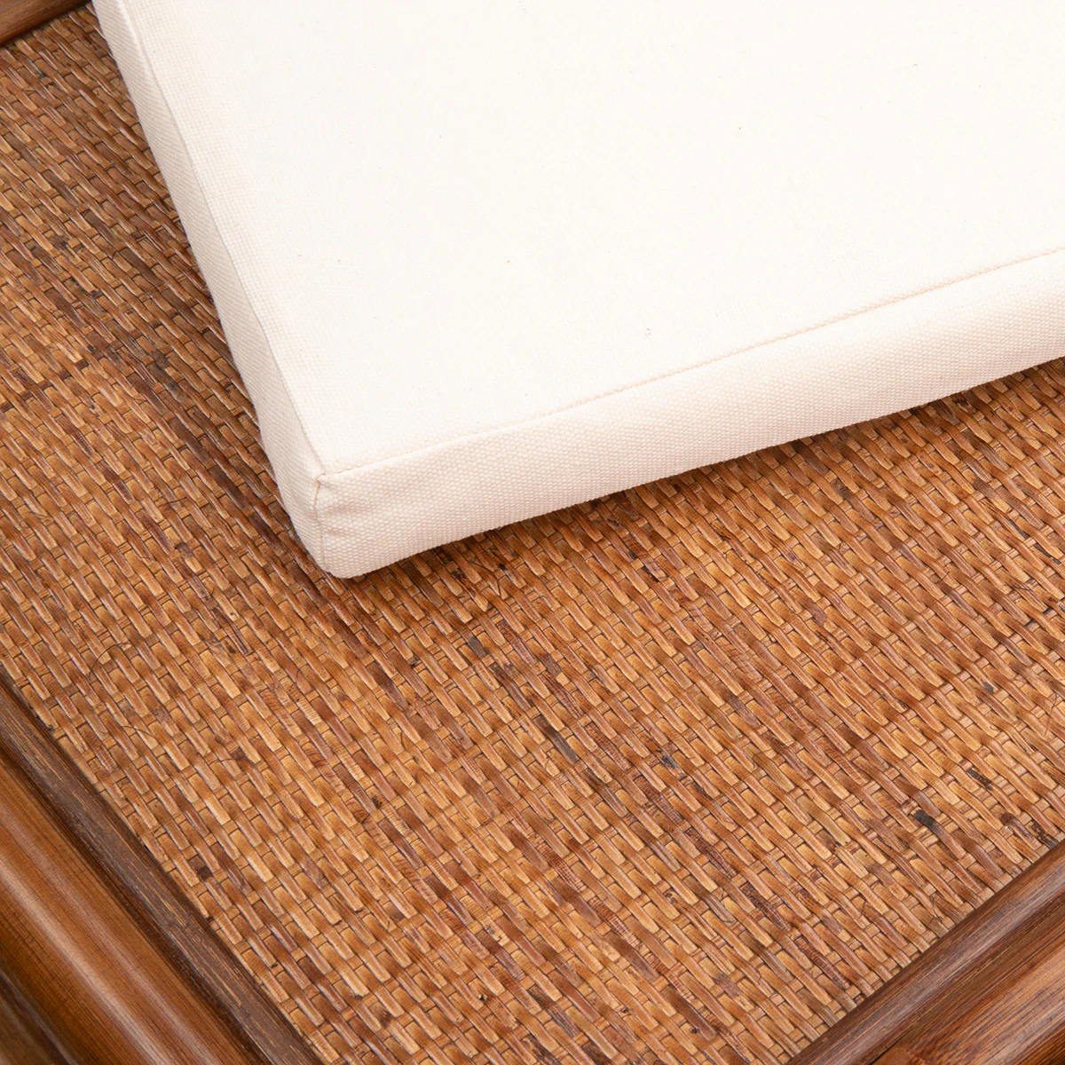 Rattan Indies Bed Stool Bench Brown - Image 3