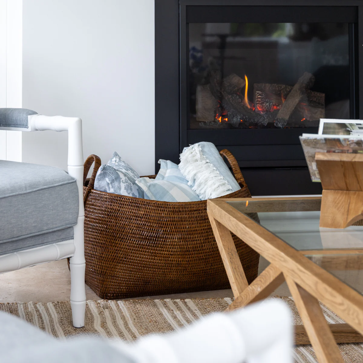 Rattan Log Basket - Image 2