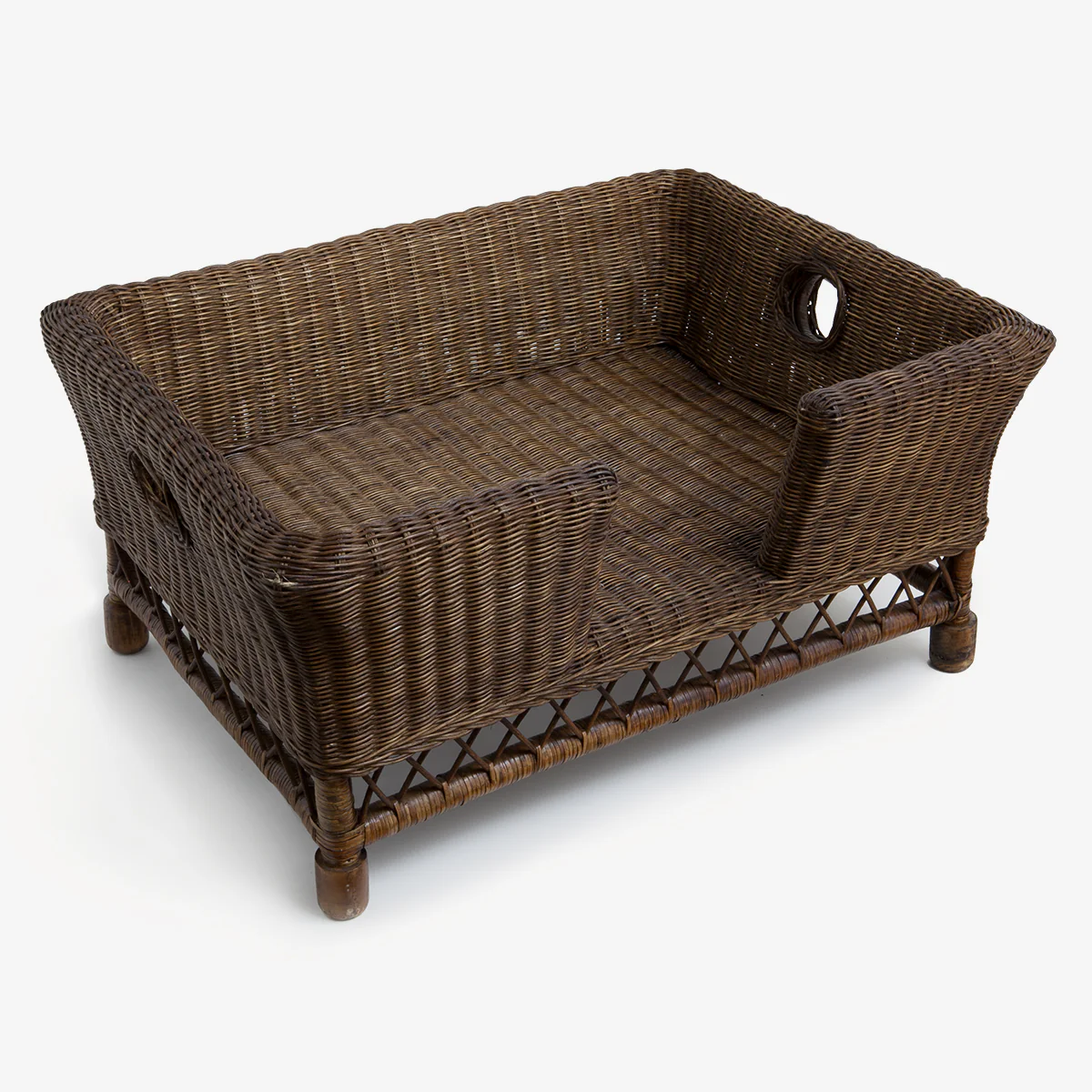 Rattan Pet Beds Brown - Image 4